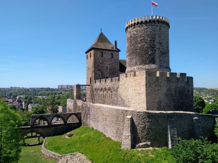 Zamek w Będzinie na szlaku Orlich Gniazd